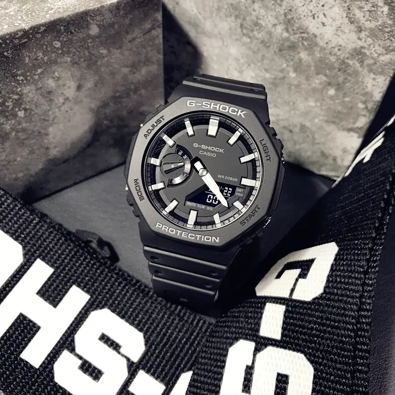 卡西歐G-Shock GA-2100-1A（碳芯保護，黑色）