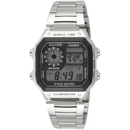 卡西歐AE-1200WH-1A（數字世界時間）