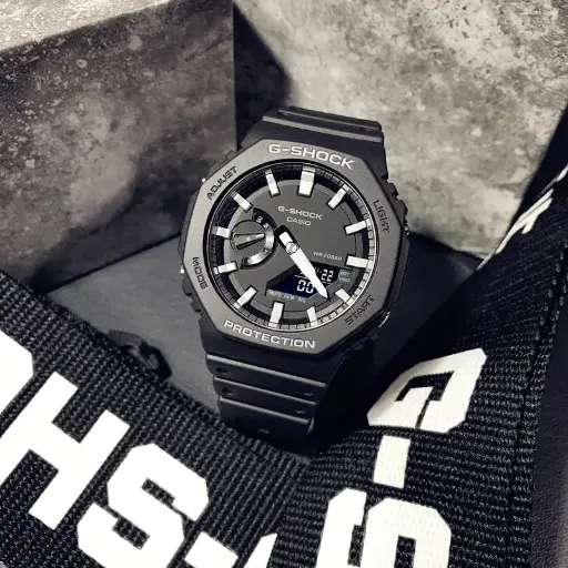 卡西歐G-Shock GA-2100-1A（碳芯保護，黑色）